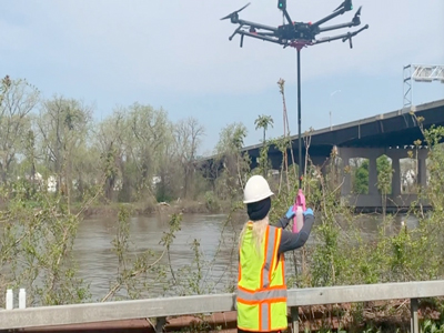 Water sampling with a drone