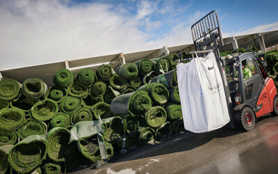 Sports turf recycling