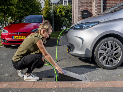 Underground charging point