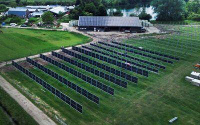 Vertical solar panels